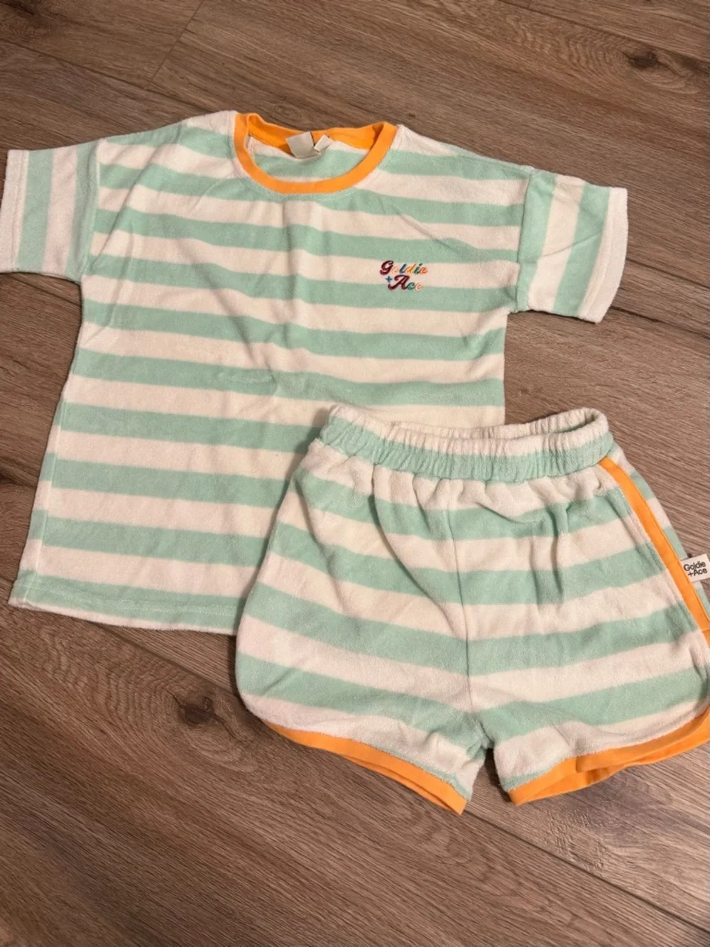 NWOT Goldie + Ace “Peas in a Pod” Striped Terry Set - 5